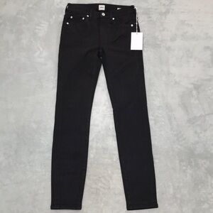 Edwin Black Pixie 9" Mid RIse Skinny Jeans Size 25 New with tags